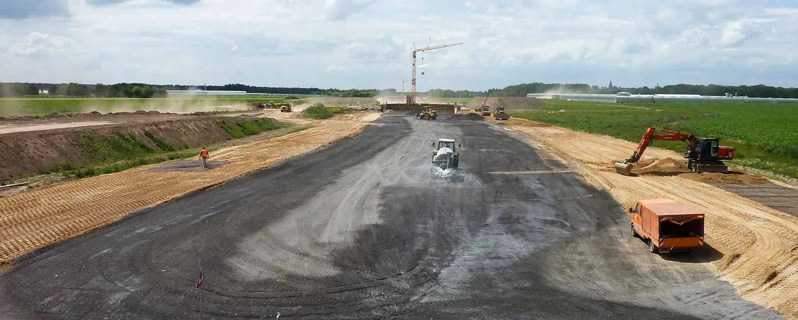 Sekundärbaustoffe im Straßenunterbau der A 61