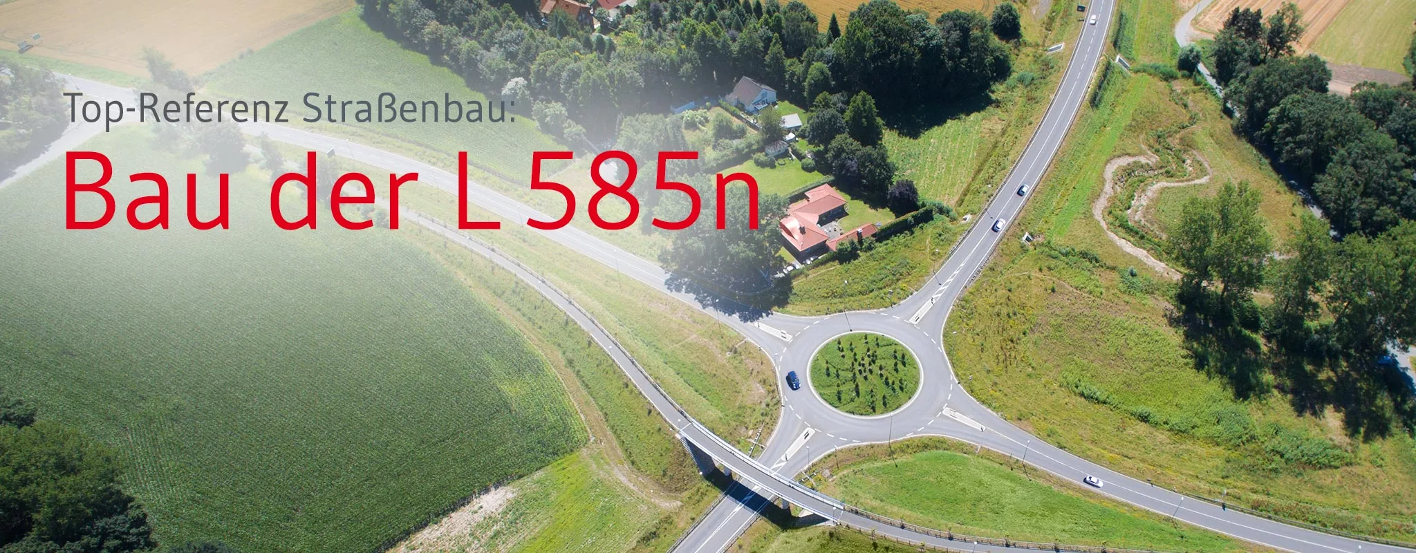 Produktion und Lieferung HMV-Asche als Ersatzbaustoff für Bau der L585n