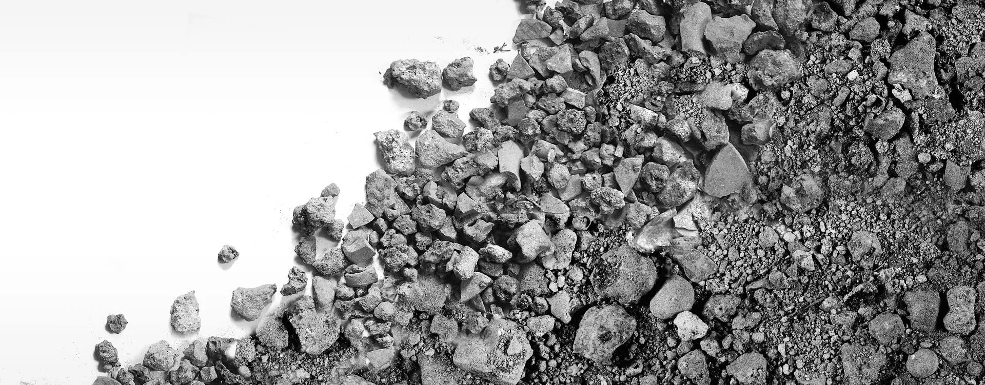 GRANOVA HMVA: aufbereitete Rostaschen der Müllverbrennung bzw. Müllverbrennungsschlacke