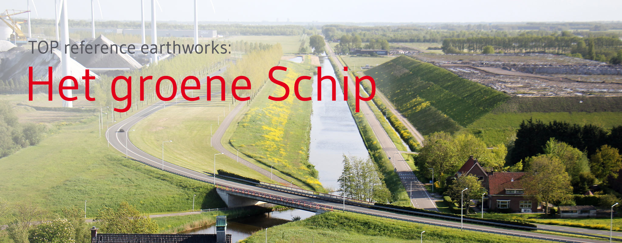Secondary raw materials/resources such as incinerator bottom ash in &quot;Het groene Schip&quot;.
